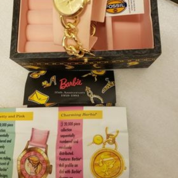 Vintage 1994 Limited Edition Fossil Charming Barbie Watch